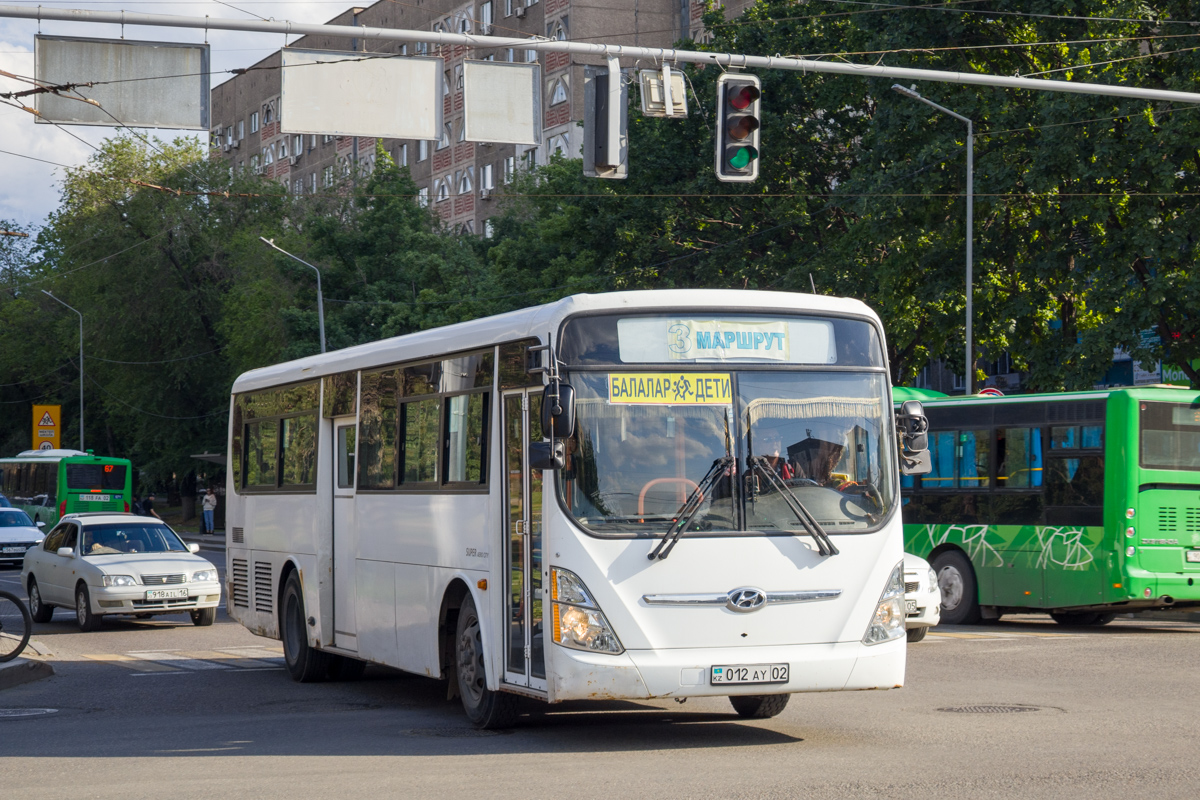 Алматы, Hyundai New Super AeroCity 1F/L № 012 AY 02