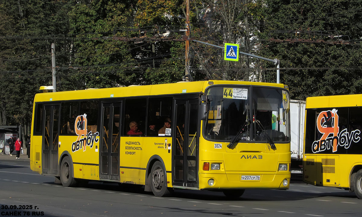 Yaroslavl region, LiAZ-5256.54 # 3024