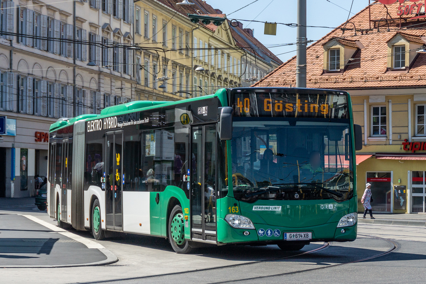 Австрия, Mercedes-Benz Citaro C2 G hybrid № 163
