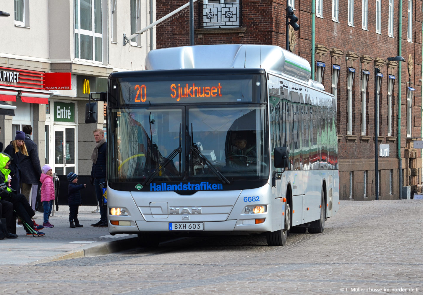 Швеция, MAN A21 Lion's City NL313 CNG № 6682