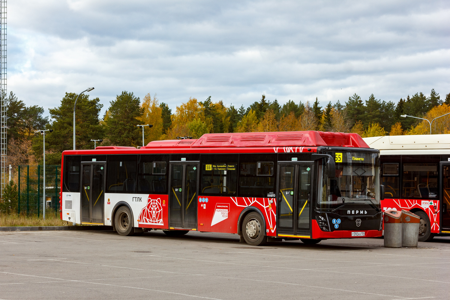 Perm region, LiAZ-5292.67 (CNG) č. Т 392 АХ 159