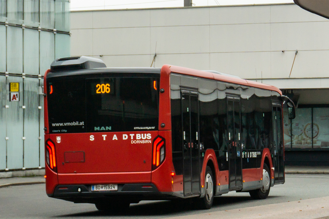 Австрия, MAN 12C Lion's City 12 NL360 EfficientHybrid № BD 15924