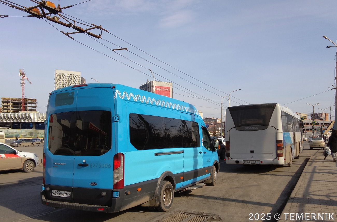 Ростовская область, Ford Transit FBD [RUS] (Z6F.ESG.) № У 895 НА 761; Ростовская область, Scania OmniLine I № У 976 НМ 61