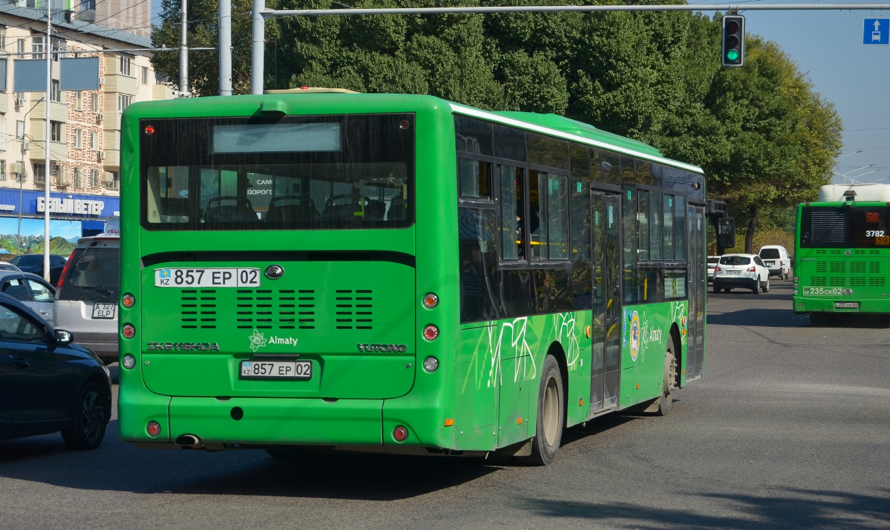 Алматы, Yutong ZK6118HGA (QazTehna) № 857 EP 02