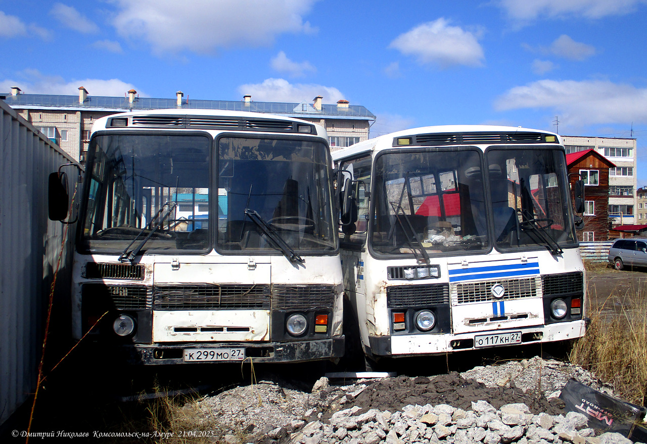 Хабаровский край, ПАЗ-32054 № К 299 МО 27; Хабаровский край, ПАЗ-32054 № О 117 КН 27; Хабаровский край — Разные фотографии