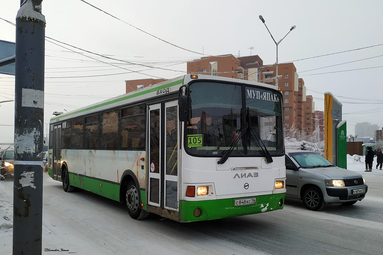 Саха (Якутия), ЛиАЗ-5256.60-01 № С 848 КС 14