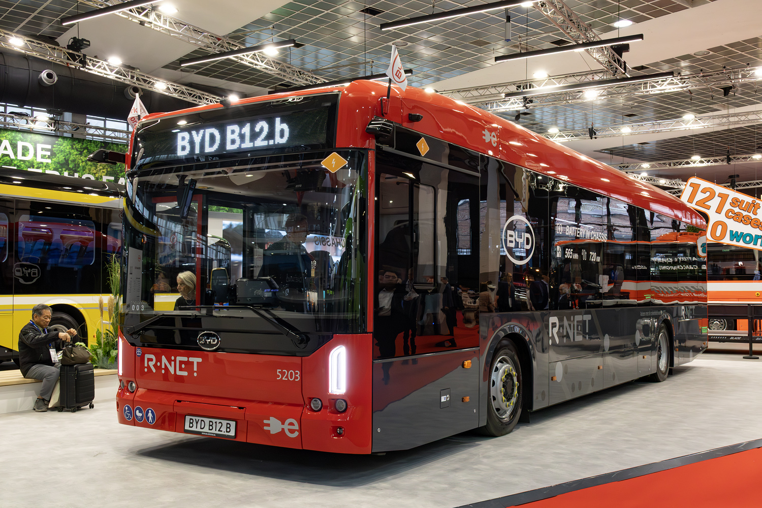 Нидерланды, BYD B12E03 (B12.b) № 5203; Бельгия &mdash; Busworld Europe 2025