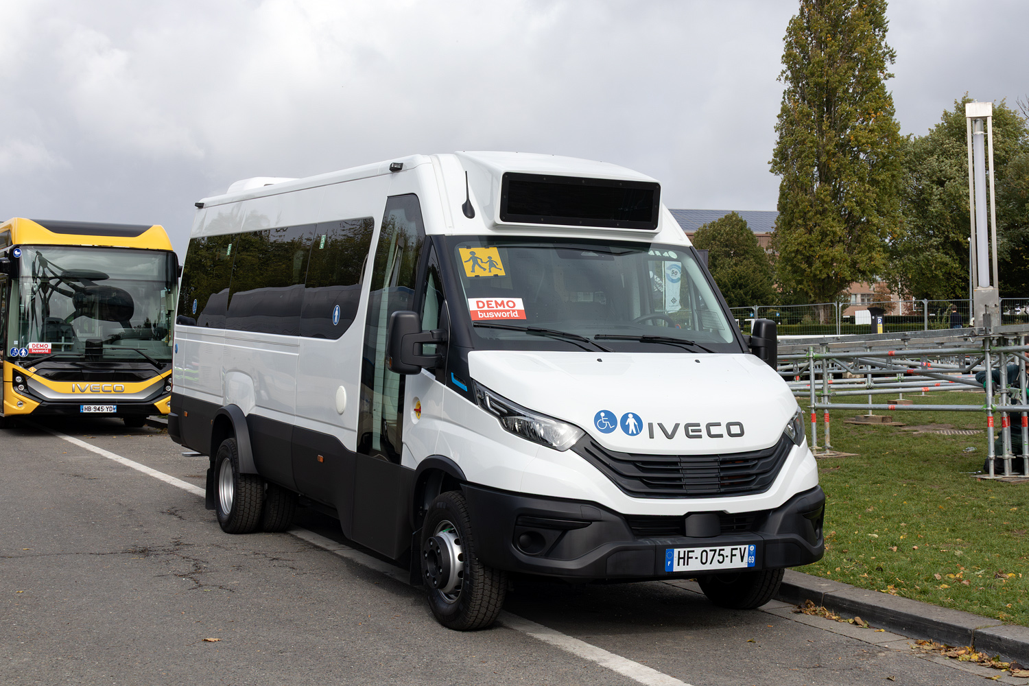 Франция, IVECO e-Daily Line 72C14E № HF-075-FV; Бельгия — Busworld Europe 2025