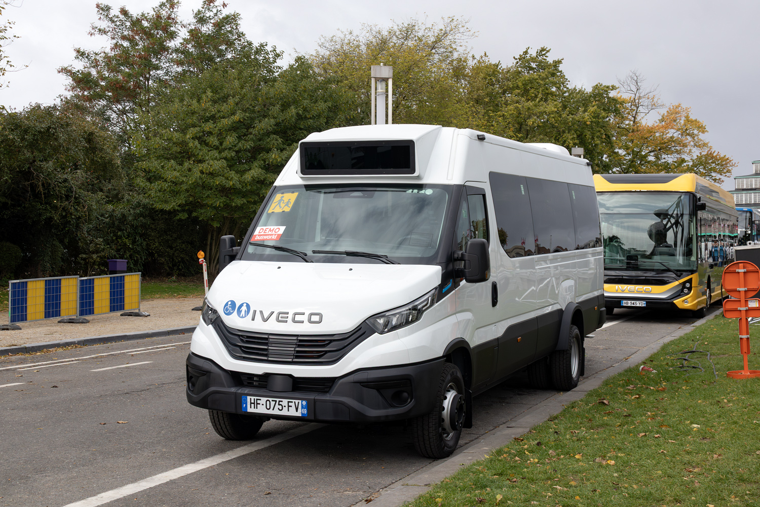 Франция, IVECO e-Daily Line 72C14E № HF-075-FV; Бельгия — Busworld Europe 2025