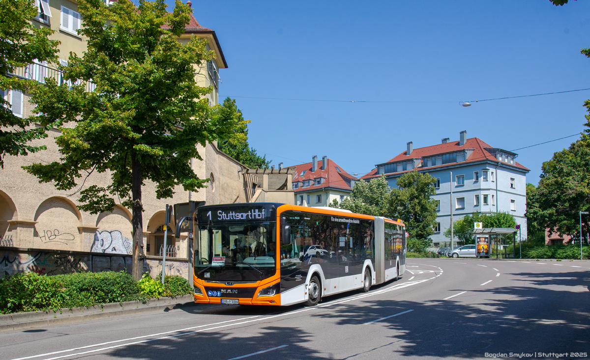 Баден-Вюртемберг, MAN 18C Lion's City 18 NG360 EfficientHybrid № 5344