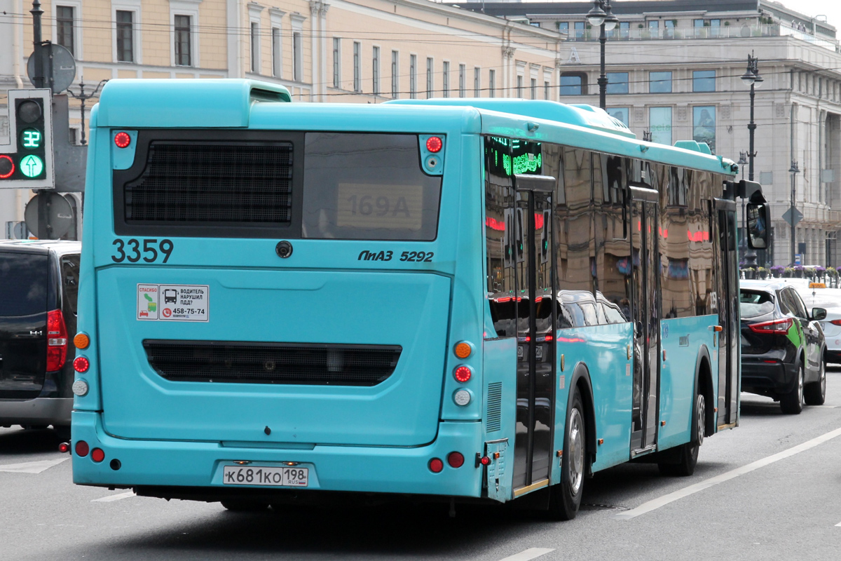 Санкт-Петербург, ЛиАЗ-5292.65 № 3359