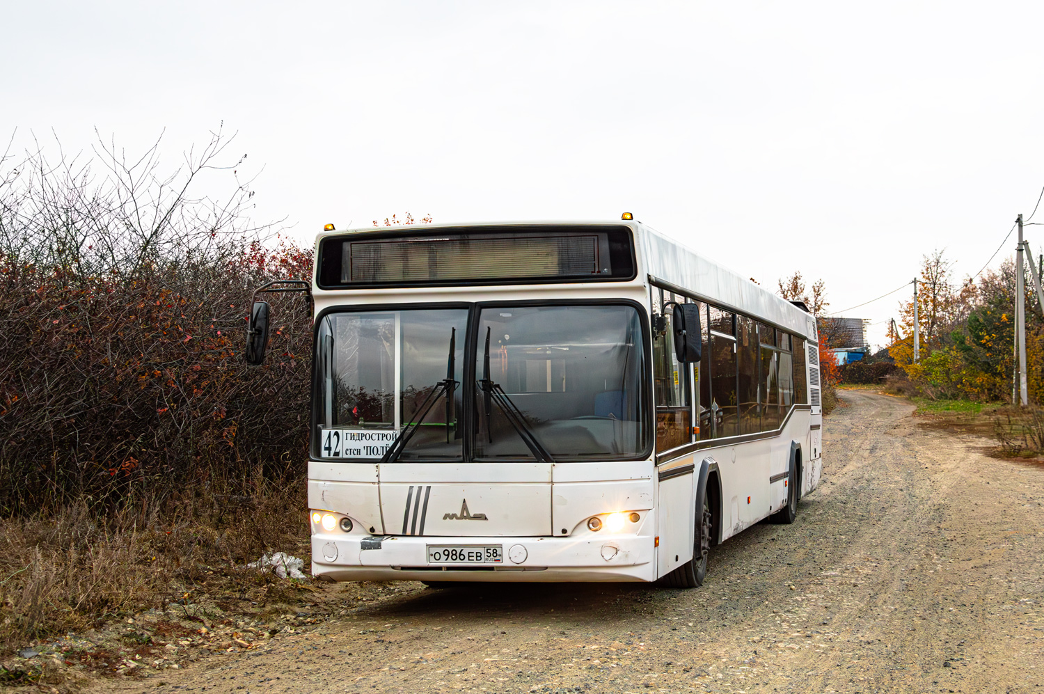 Пензенская область, МАЗ-103.465 № О 986 ЕВ 58