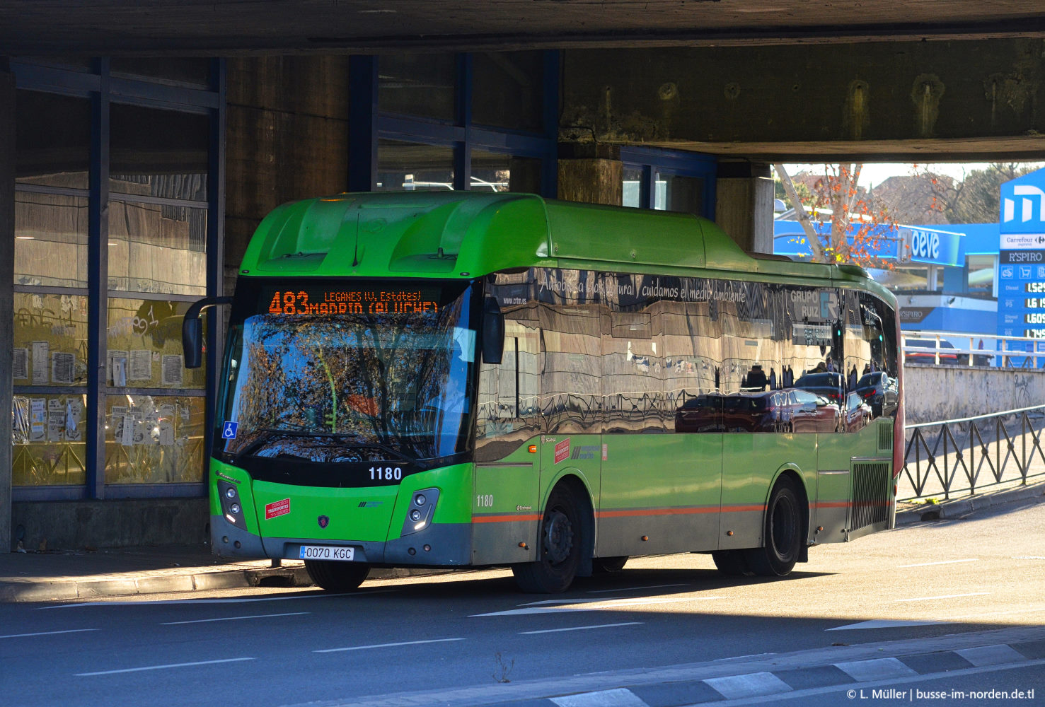 Spanien, Castrosua Magnus.E+ LE GNC 10.8 Nr. 1180