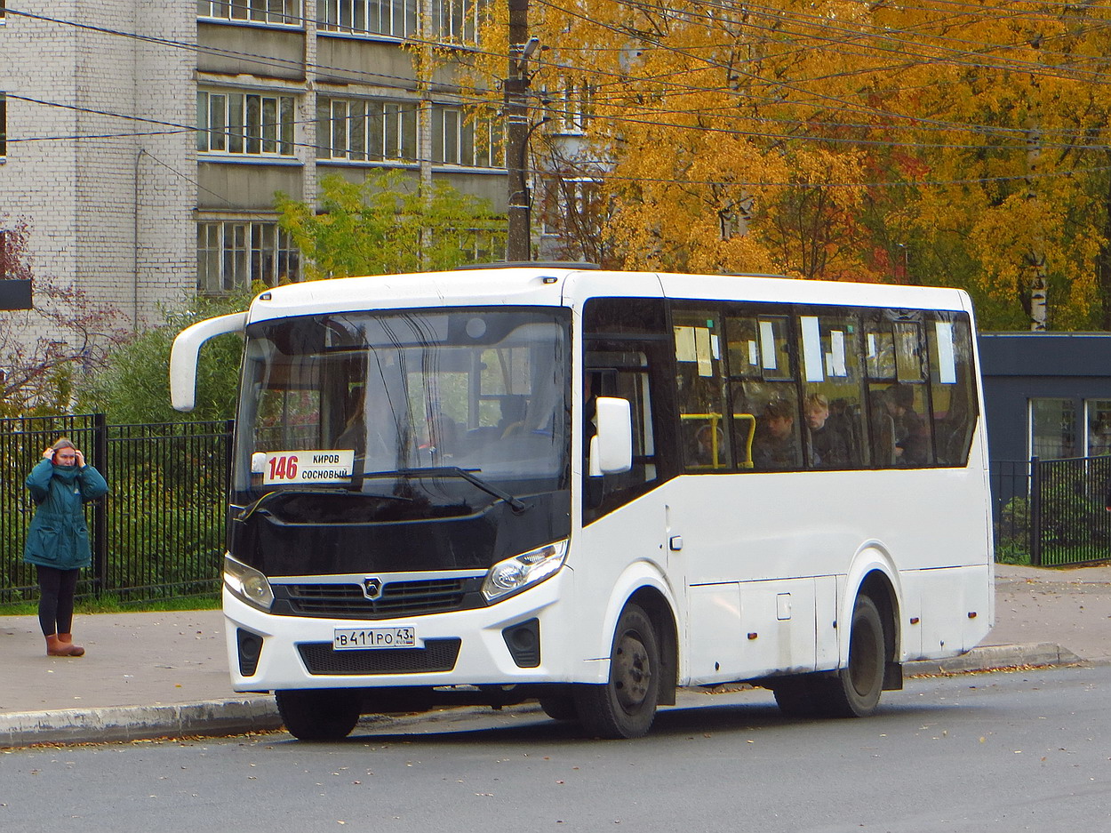 Кировская область, ПАЗ-320405-04 "Vector Next" № В 411 РО 43