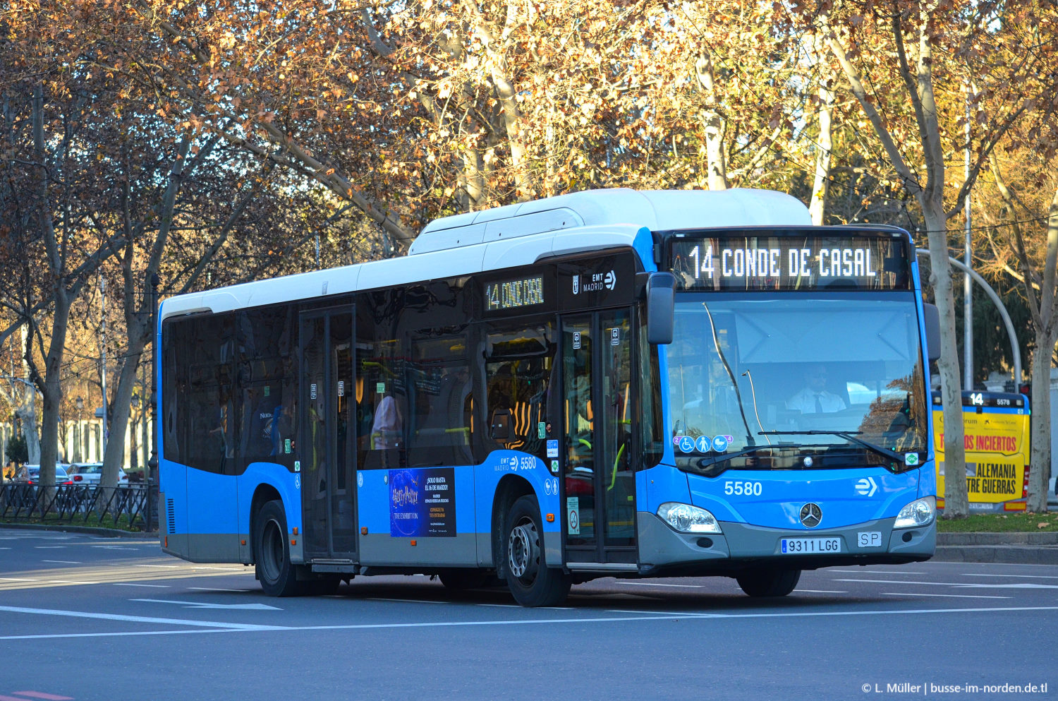 Španělsko, Mercedes-Benz Citaro C2 NGT č. 5580