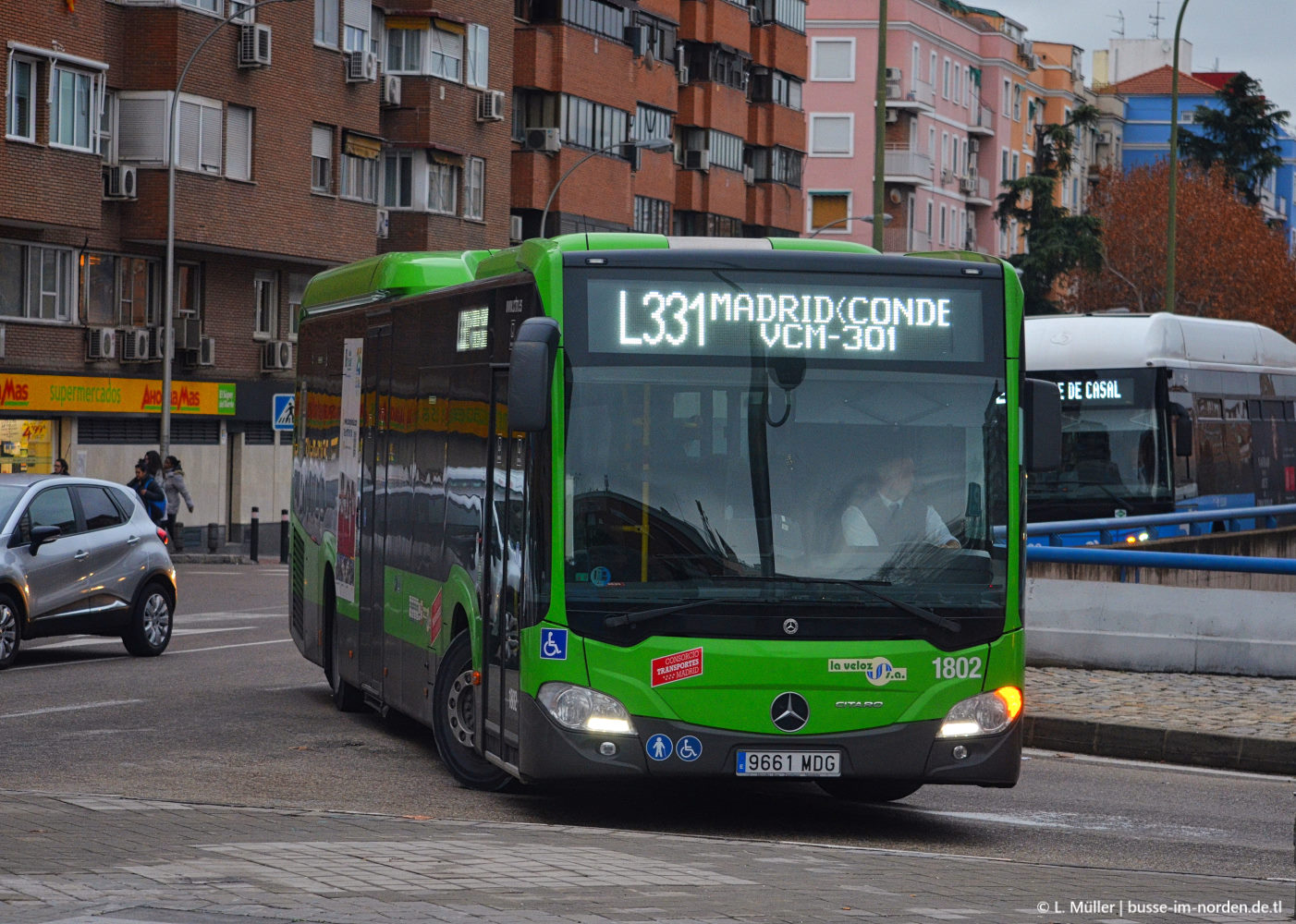 Испания, Mercedes-Benz Citaro C2 LE MÜ hybrid № 1802