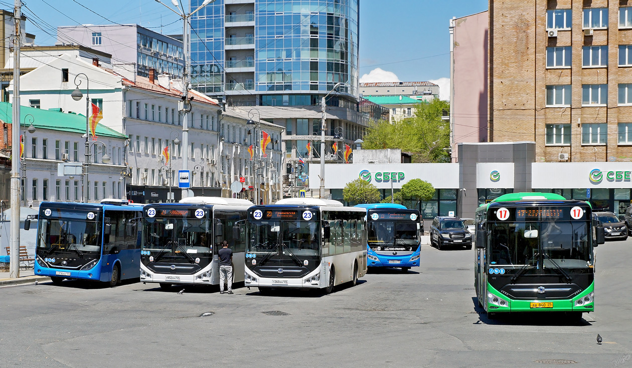 Приморский край, Zhong Tong LCK6105HG № Т 260 ХН 125; Приморский край, Zhong Tong LCK6105HG № АВ 840 25