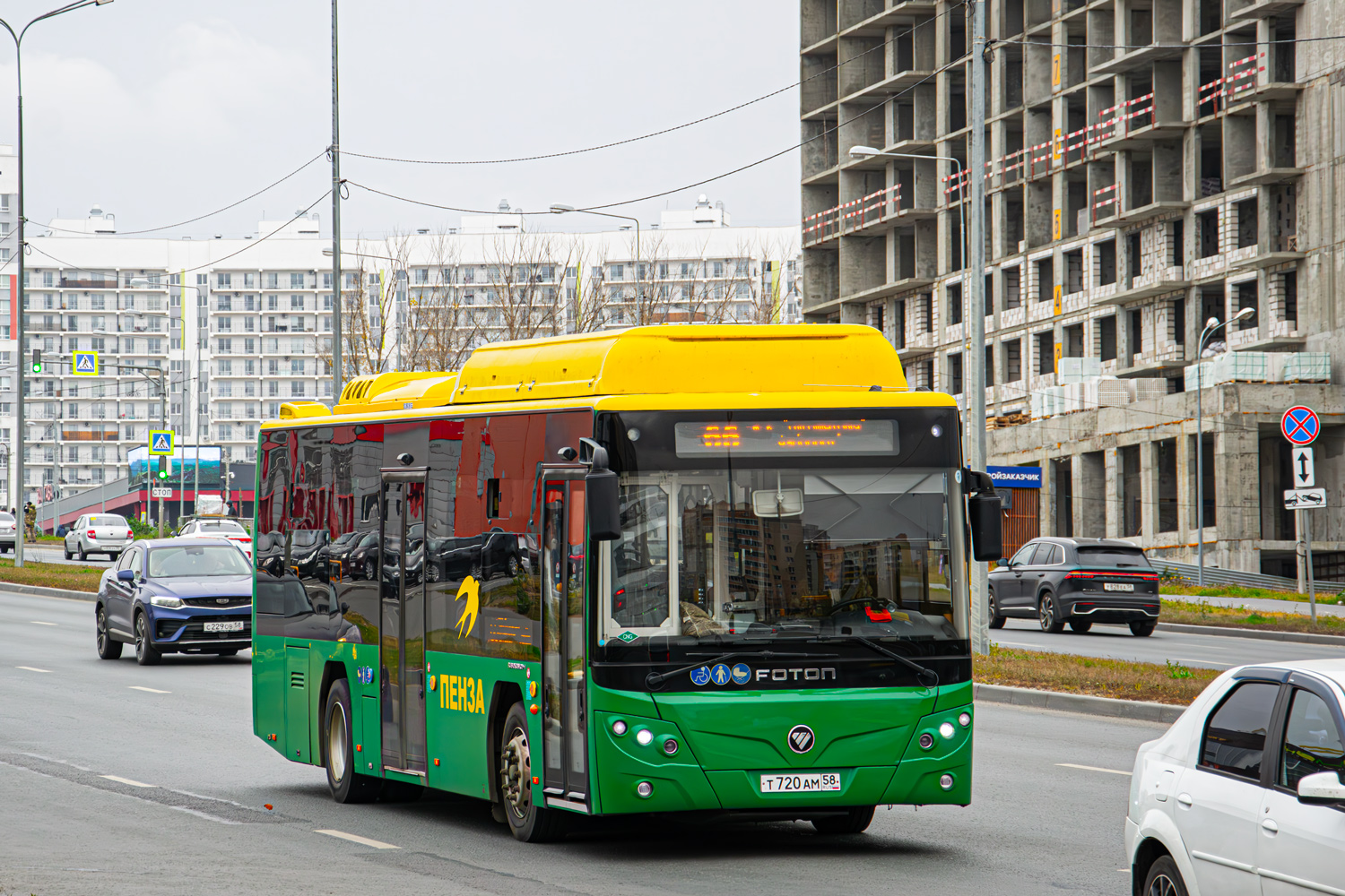 Пензенская область, Foton BJ6105C6MCD-1 № Т 720 АМ 58