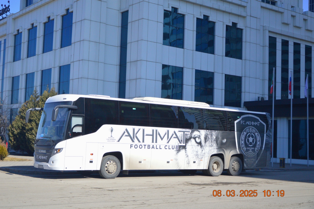 Чечня, Scania Touring HD 13.7 № К 857 ОА 95 Чечня, Scania Touring HD 13.7 № К 857 ОА 95