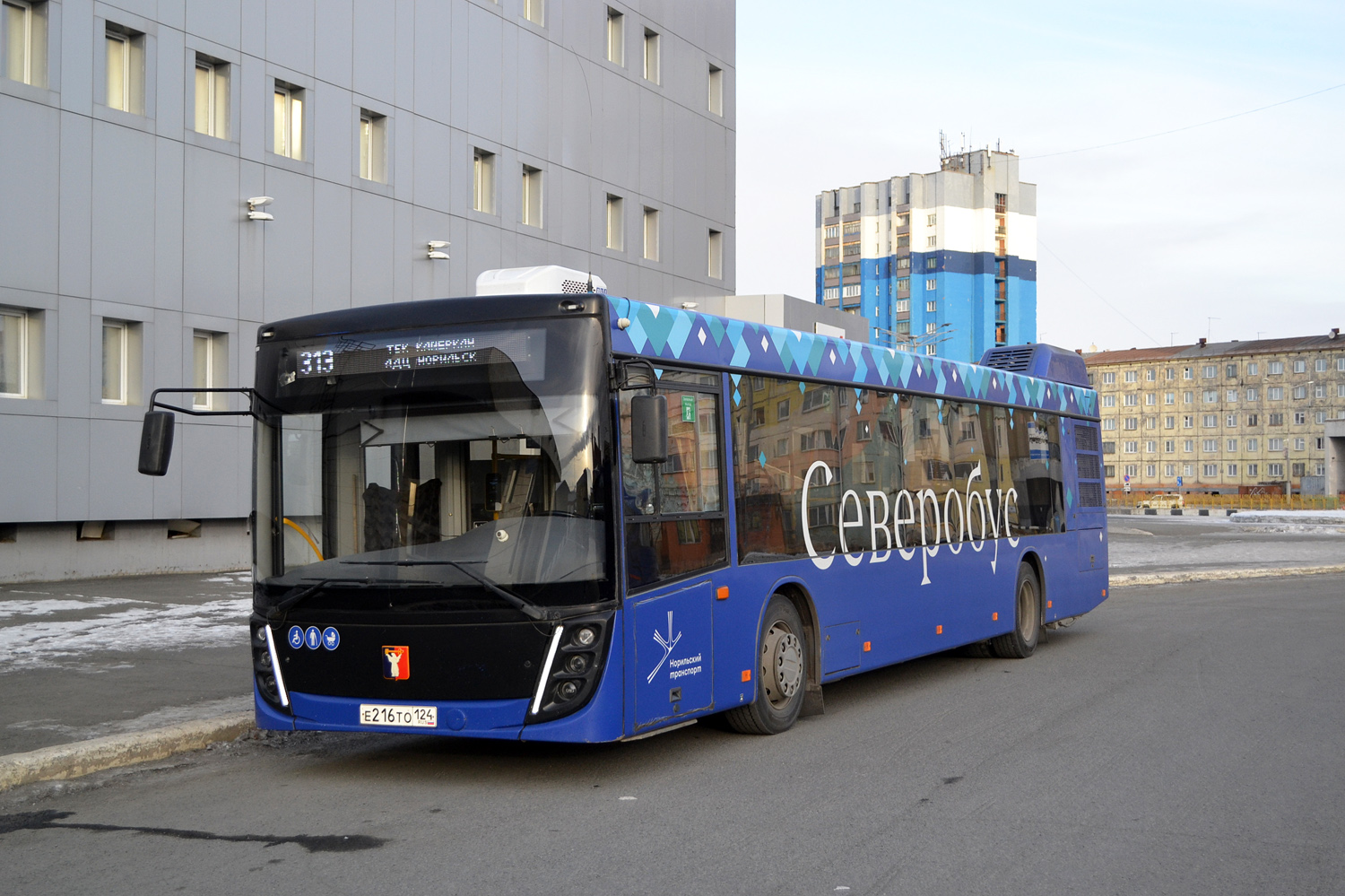 Красноярский край, МАЗ-203.047 № Е 216 ТО 124