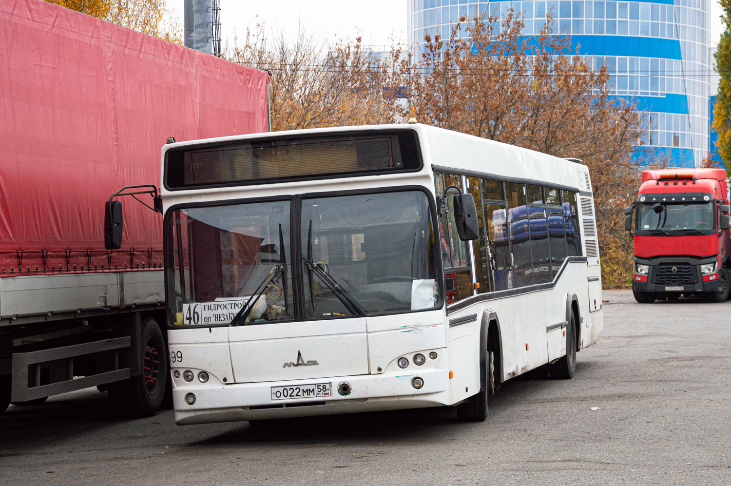 Пензенская область, МАЗ-103.465 № О 022 ММ 58