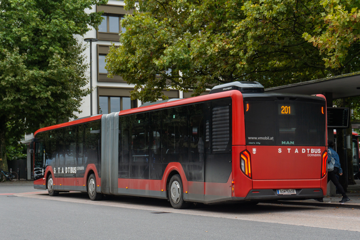 Австрия, MAN 18C Lion's City 18 NG360 EfficientHybrid № BD 15806