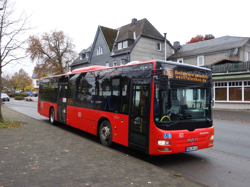 Северный Рейн-Вестфалия, MAN A20 Lion's City Ü NÜ323 № HSK-NV 418 Северный Рейн-Вестфалия, MAN A20 Lion's City Ü NÜ323 № HSK-NV 418