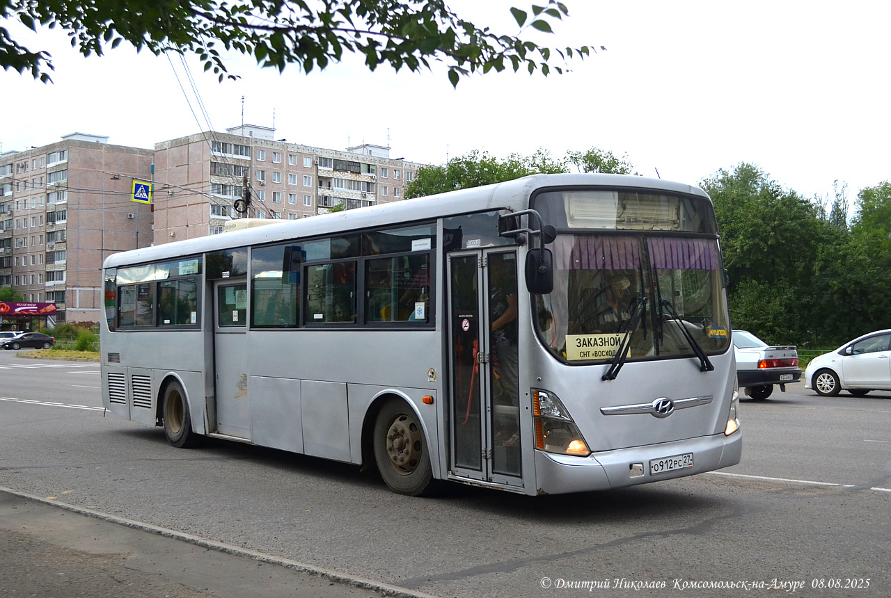 Хабаровский край, Hyundai New Super AeroCity 1F/L № О 912 РС 27