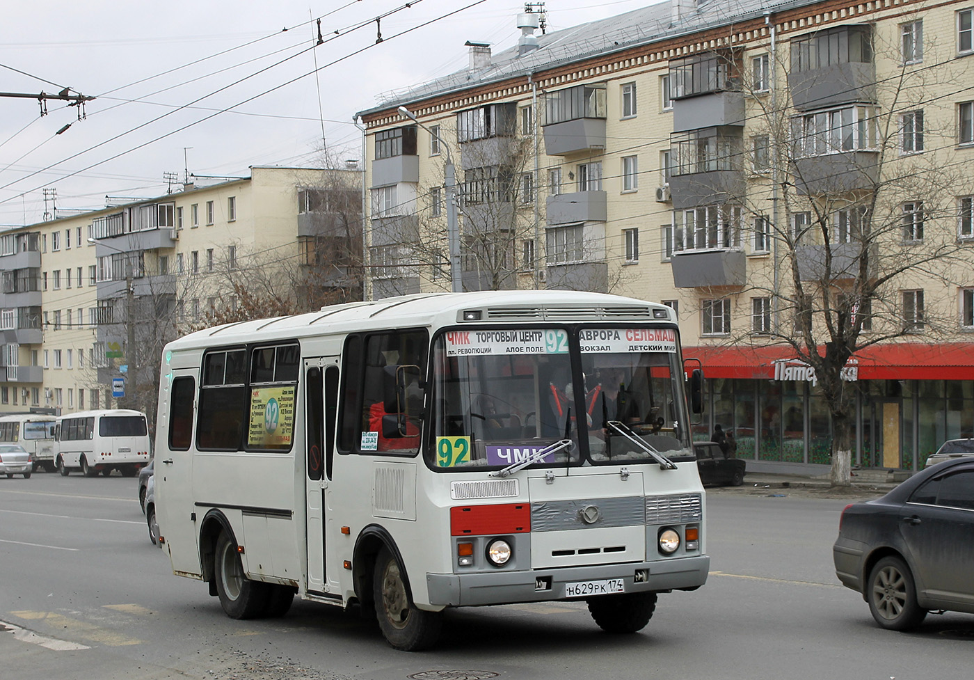 Челябинская область, ПАЗ-32053 № Н 629 РК 174
