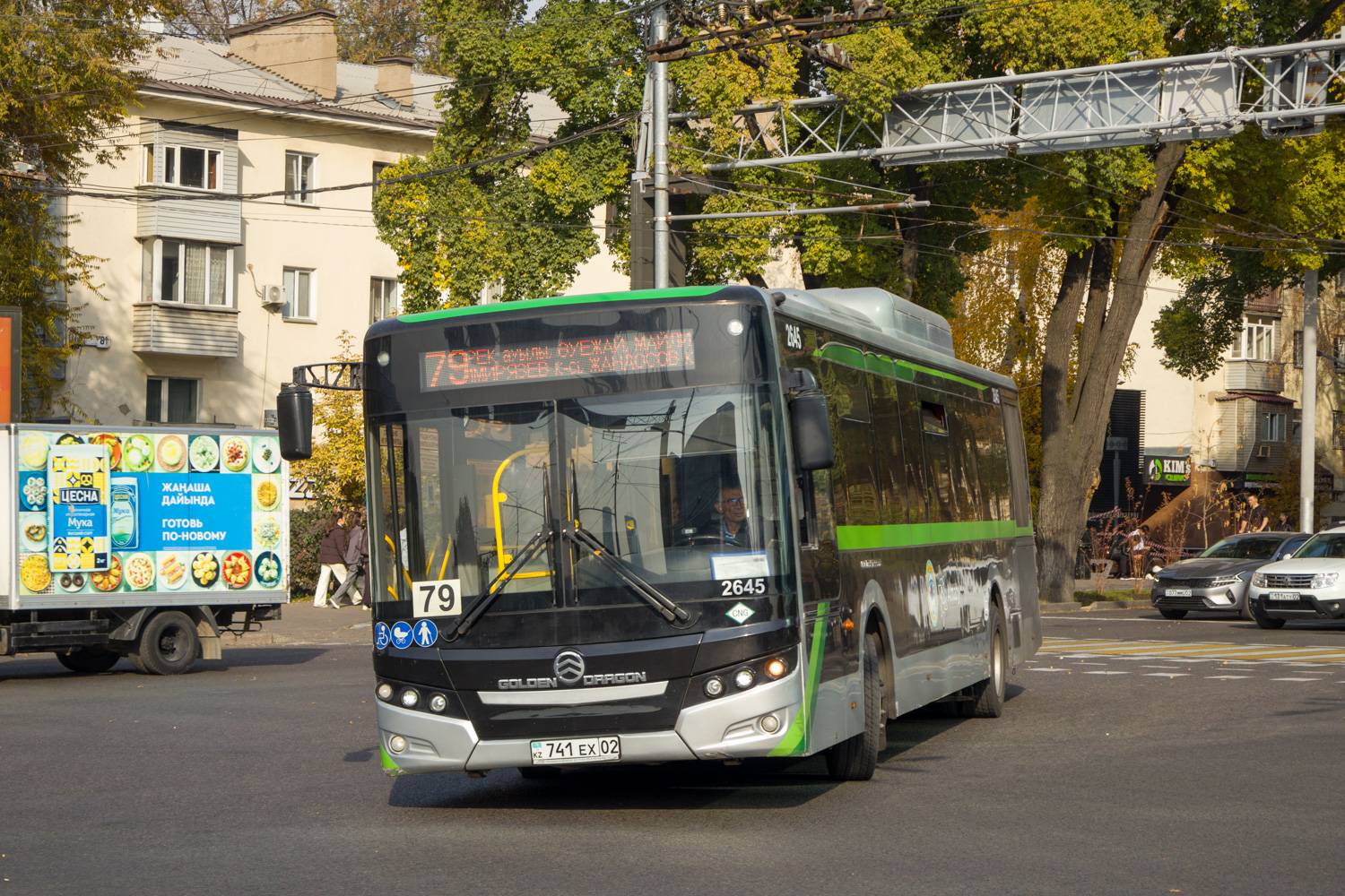 Almaty, Golden Dragon XML6125CN (Hyundai Trans Auto) č. 2645