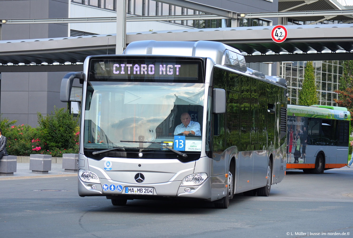 Баден-Вюртемберг, Mercedes-Benz Citaro C2 NGT № MA-MB 204; Нижняя Саксония — IAA Nutzfahrzeuge 2016