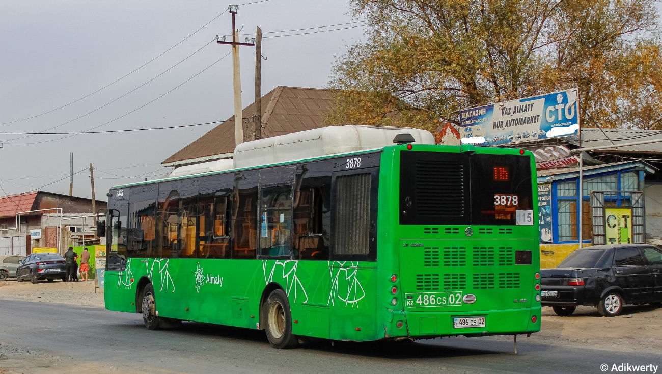 Алматы, Golden Dragon XML6125CN (Hyundai Trans Auto) № 3878 Алматы, Golden Dragon XML6125CN (Hyundai Trans Auto) № 3878