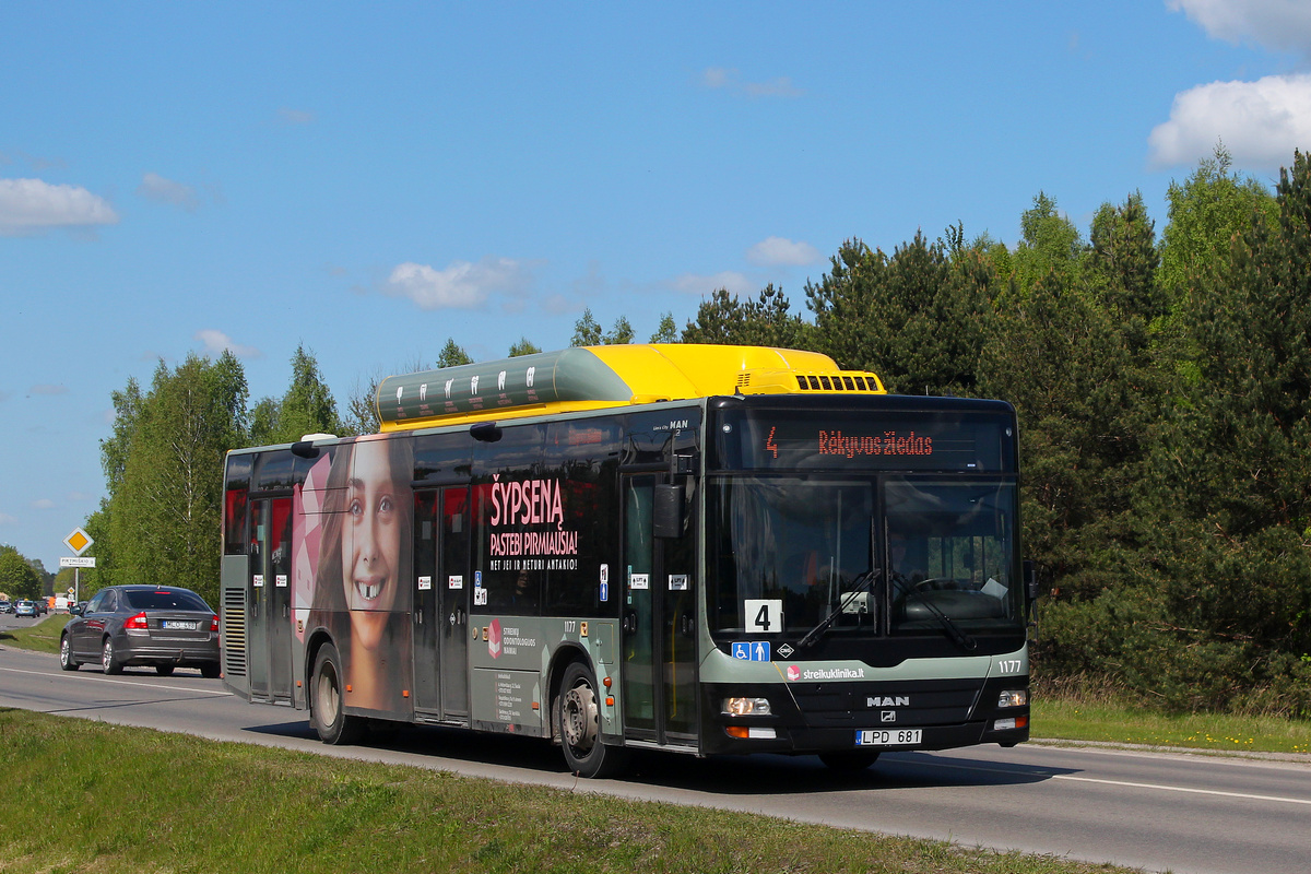 Литва, MAN A21 Lion's City NL243 CNG № 1177