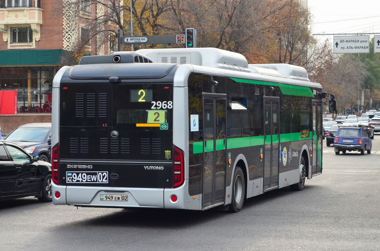 Almaty, Yutong ZK6126HG (QazTehna) Nr. 2968