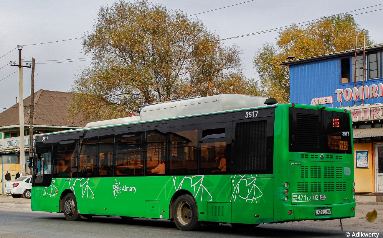Almaty, Golden Dragon XML6125CN (Hyundai Trans Auto) č. 3517