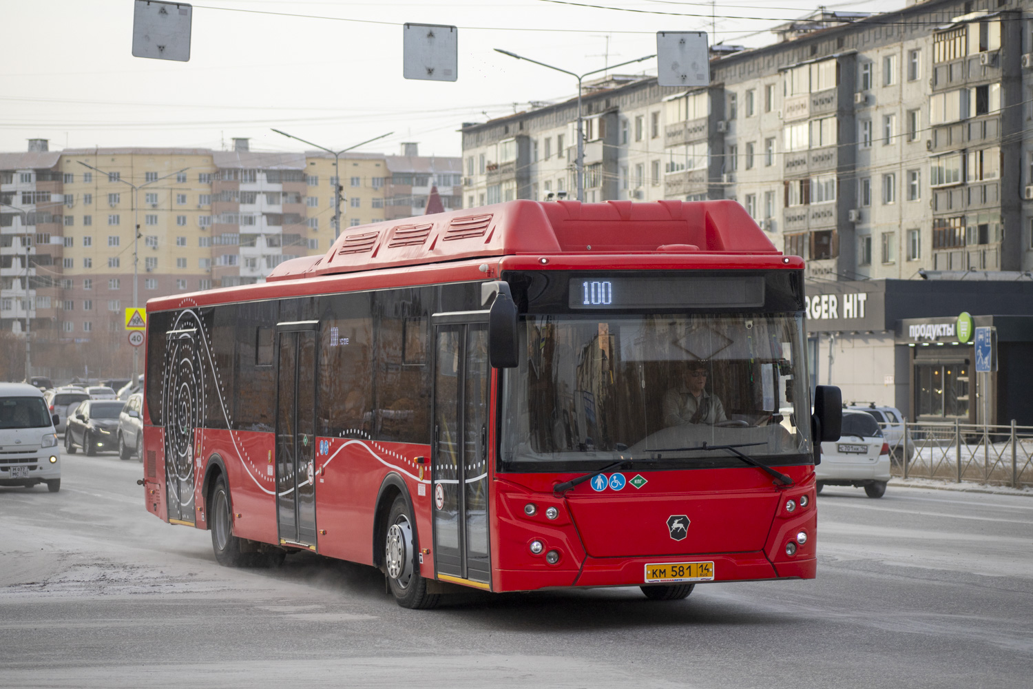 Саха (Якутия), ЛиАЗ-5292.67 (CNG) № КМ 581 14