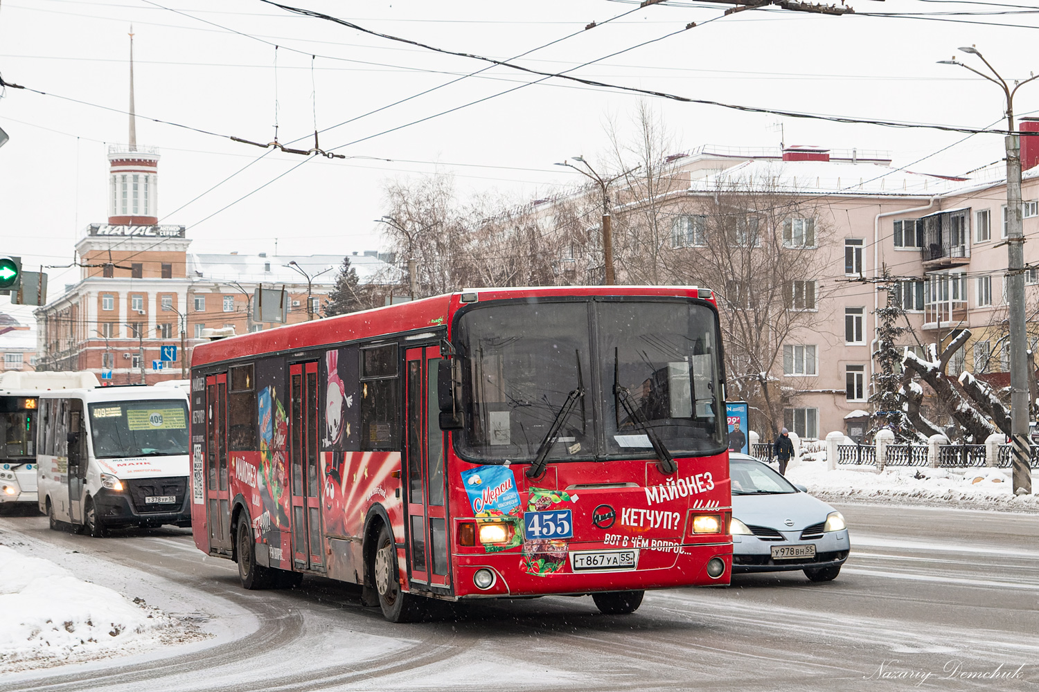 Омская область, ЛиАЗ-5256.53 № 455