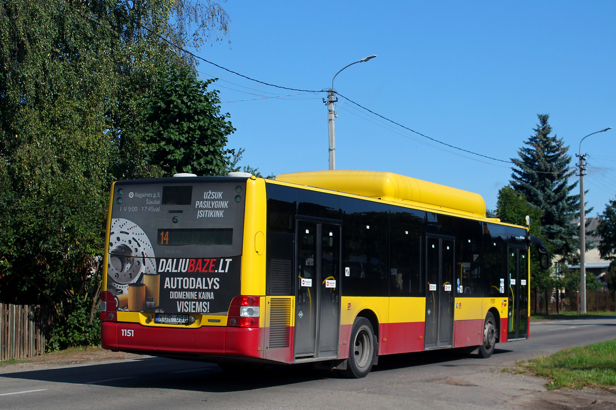 Литва, MAN A21 Lion's City NL273 CNG № 1151