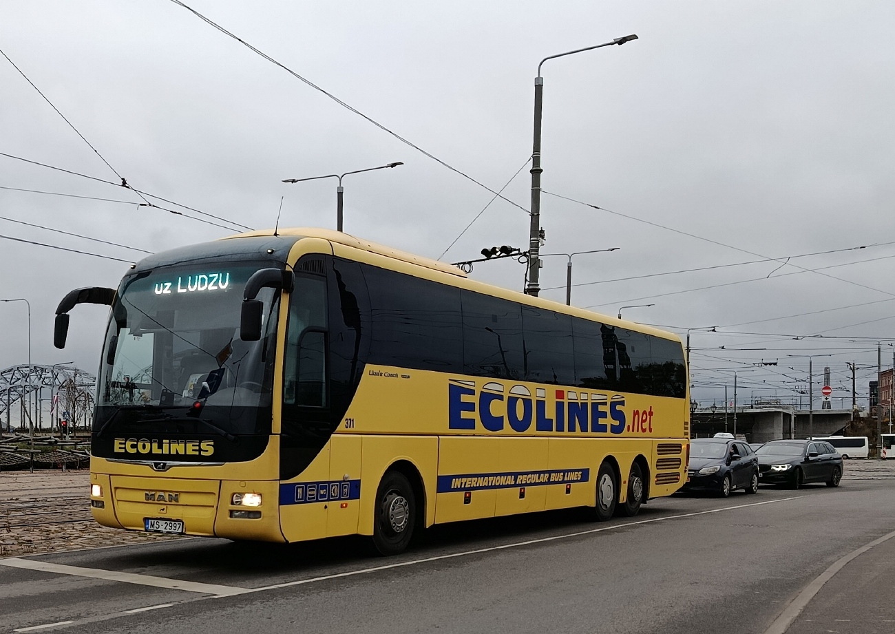 Латвия, MAN R08 Lion's Coach L RHC464 L № 371