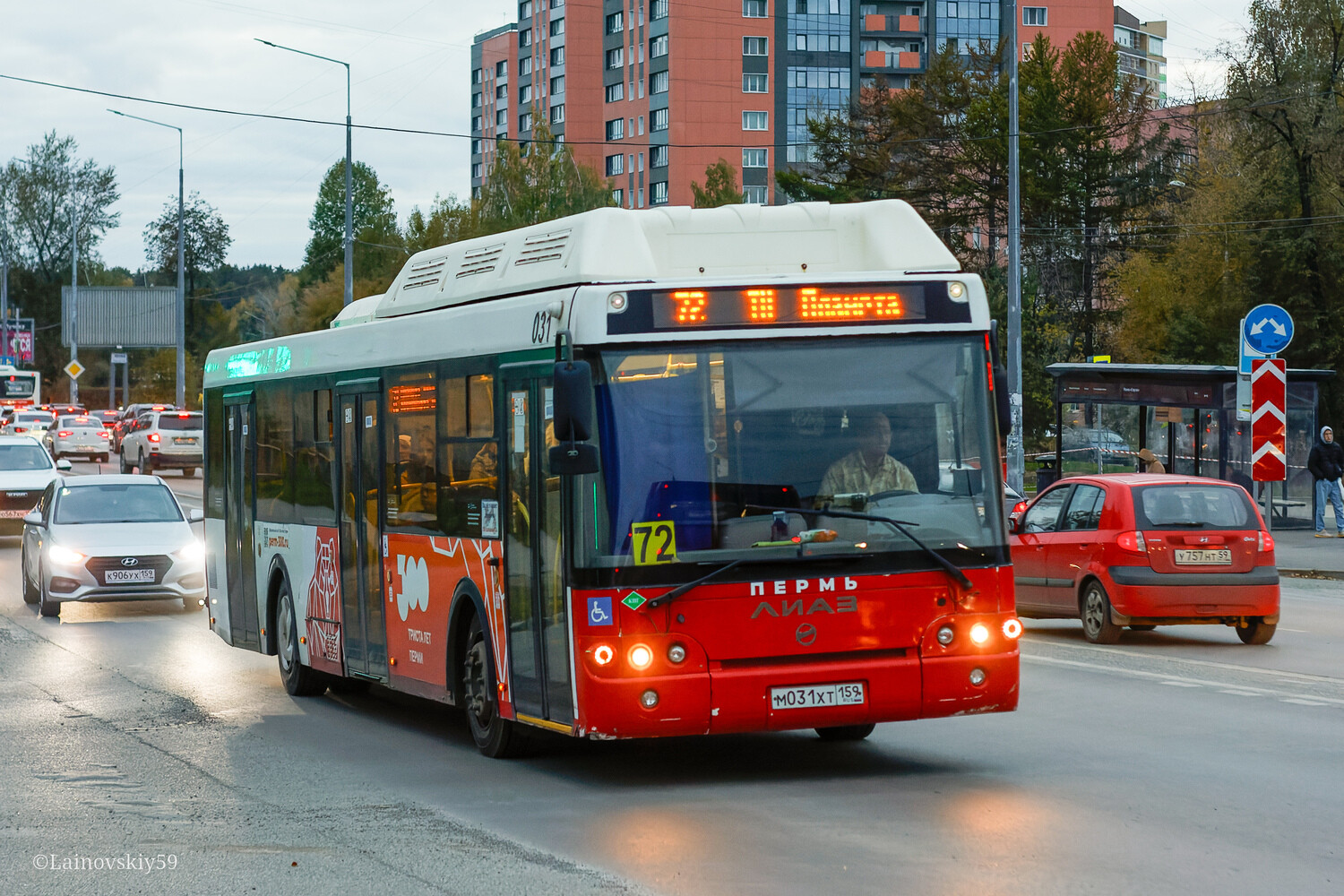 Пермский край, ЛиАЗ-5292.67 (CNG) № М 031 ХТ 159