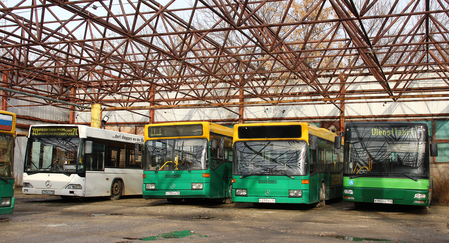 Пензенская область, MAN A21 NL**3 (ZNS) № К 902 ОС 159; Пензенская область — АТП