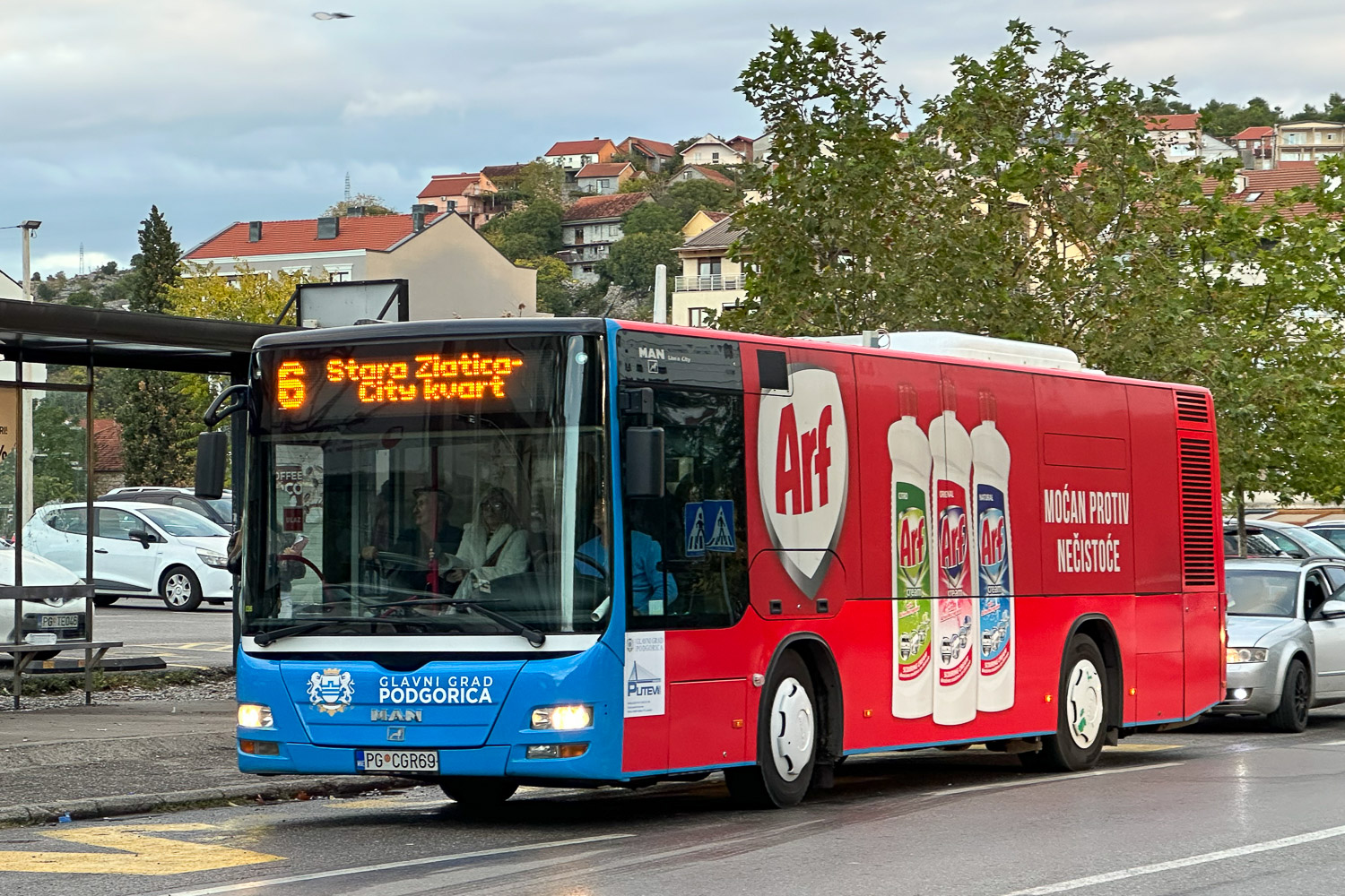 Черногория, Göppel (MAN A35 Lion's City M NM253) № PG CGR69