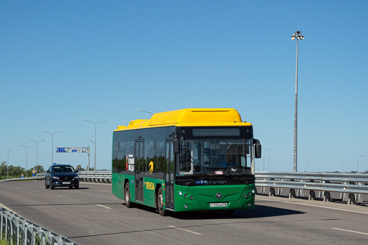 Пензенская область, Foton BJ6105C6MCD-1 № Т 720 АМ 58