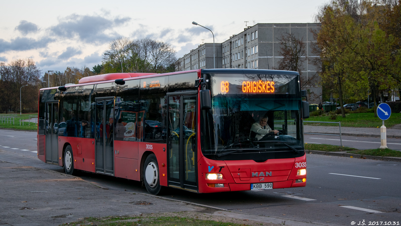 Литва, MAN A21 Lion's City NL273 № 3035