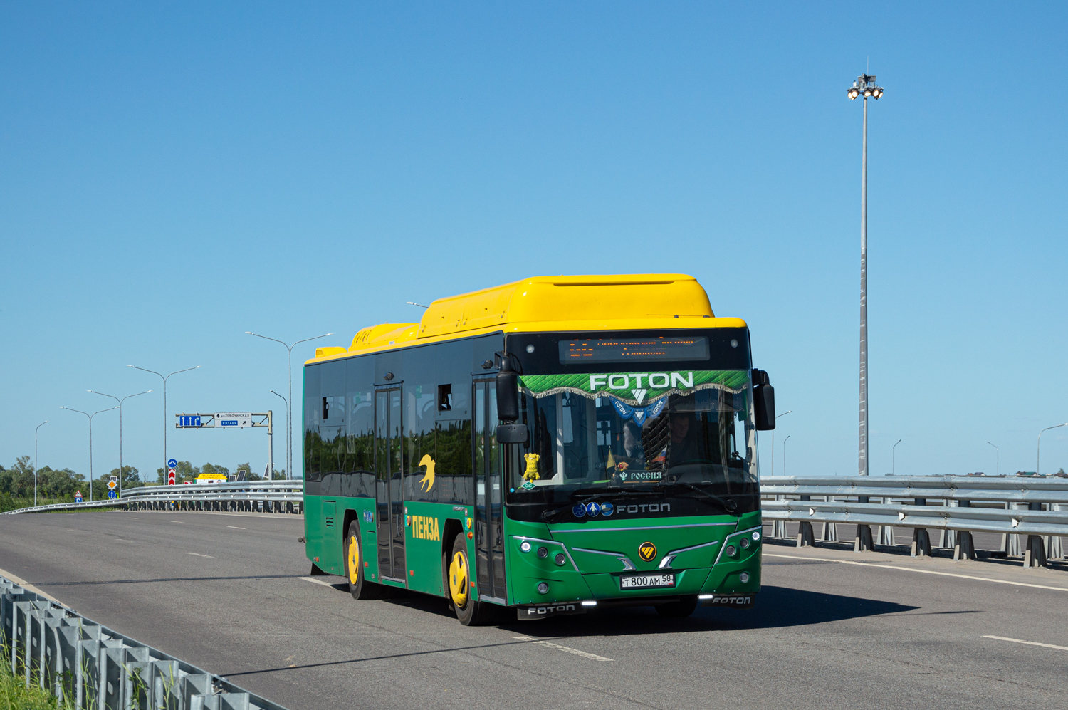 Пензенская область, Foton BJ6105C6MCD-1 № Т 800 АМ 58