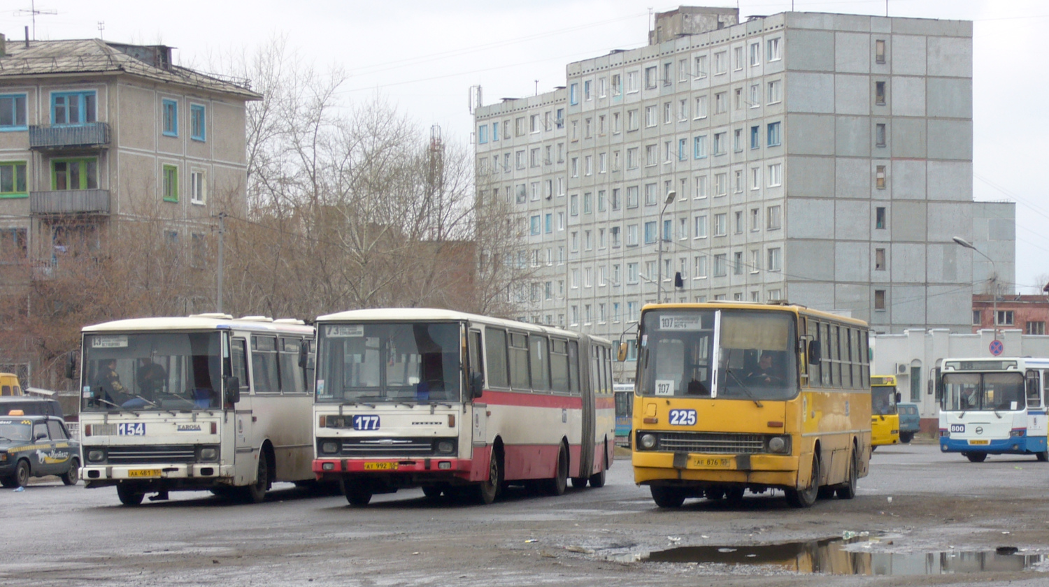 Омская область, Karosa B741.1916 № 177; Омская область, Ikarus 260.50 № 225