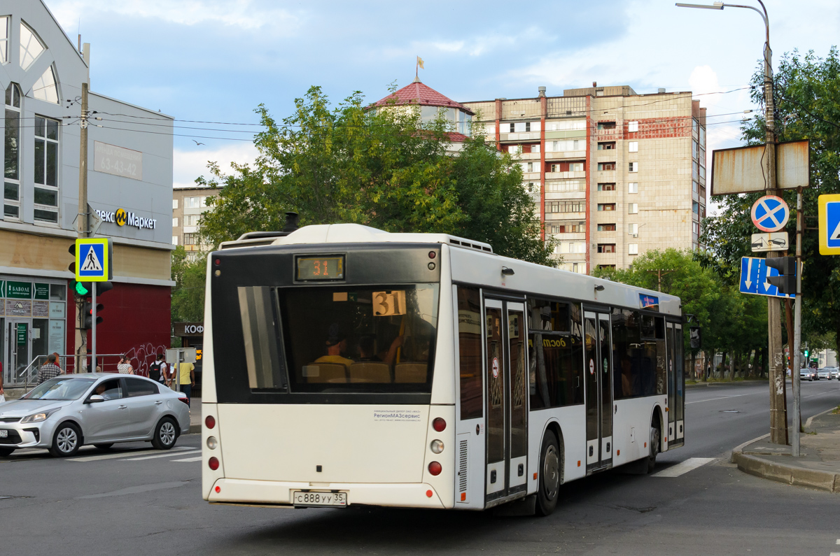 Вологодская область, МАЗ-203.068 № С 888 УУ 35