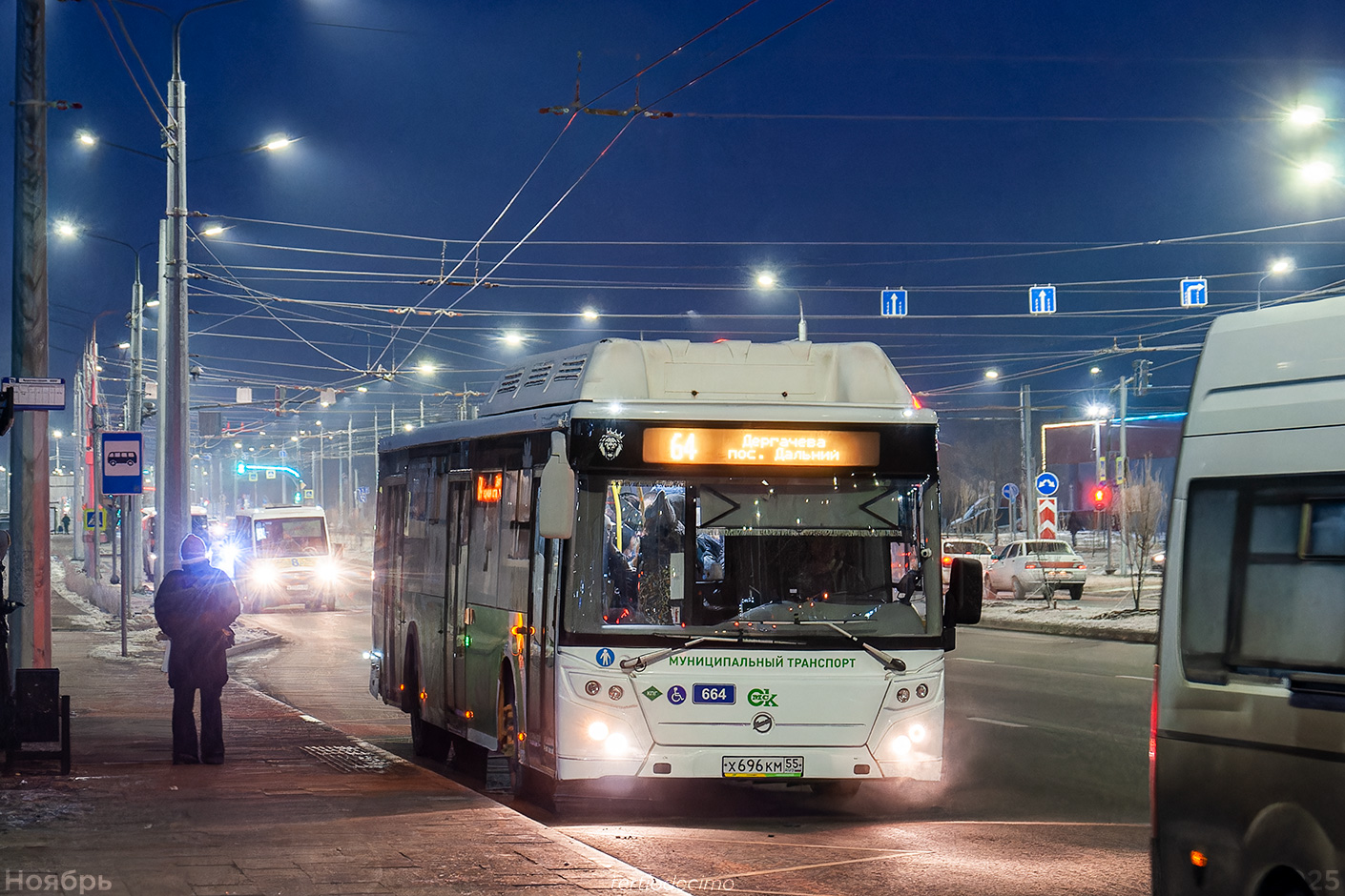 Омская вобласць, ЛиАЗ-5292.67 (CNG) № 664