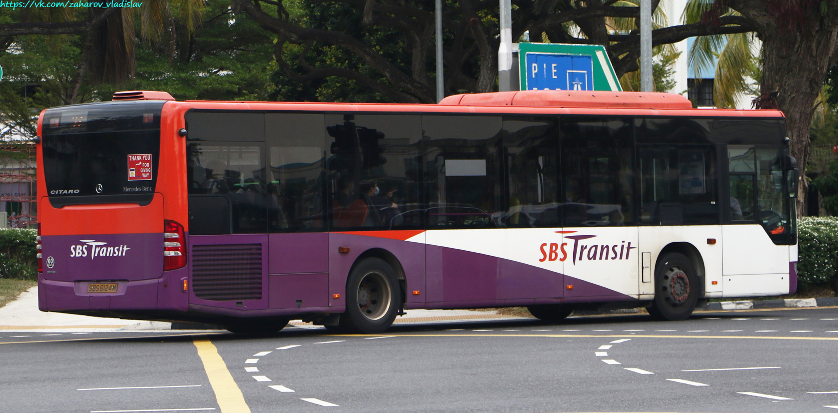 Сингапур, Mercedes-Benz O530 Citaro facelift RL № SBS6124M