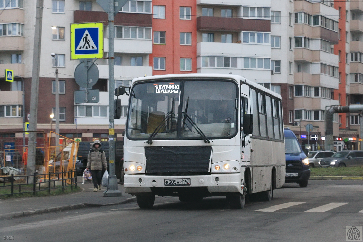 Санкт-Петербург, ПАЗ-320402-03 № Е 305 АР 147